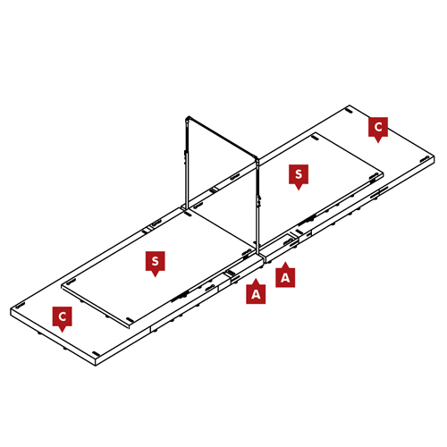 FIG Competition Horizontal Bar Mat Configuration - American Athletic, Inc