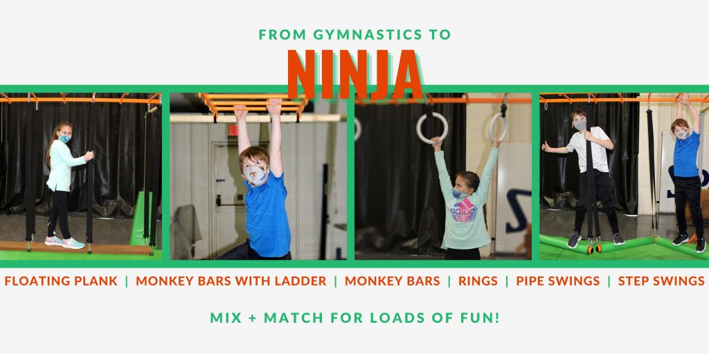 ELITE KIDS GYM Uneven Bars Set - American Gymnast and Ninja