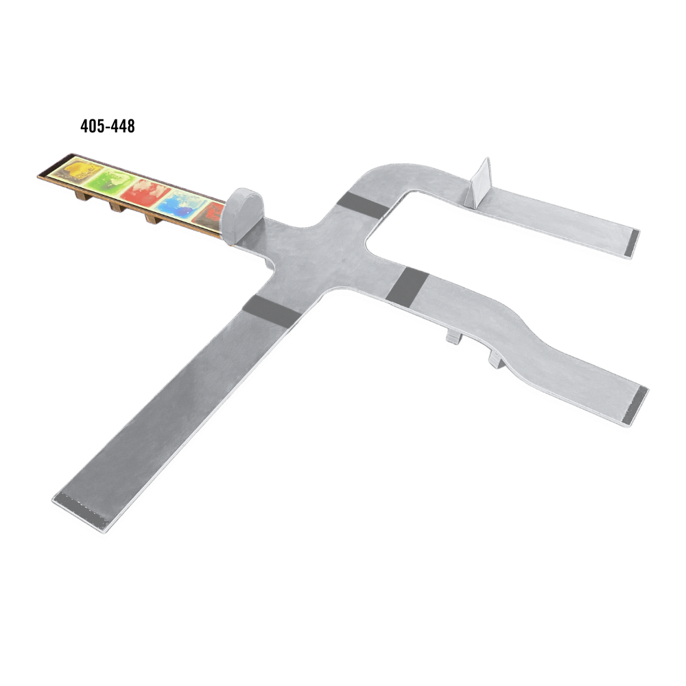 Long Wood Plank on Sensory Balance Path with Liquid Tiles on Top