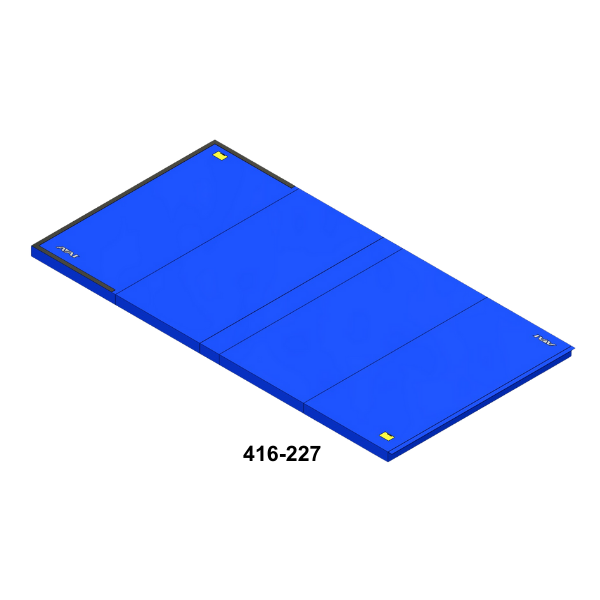 Blue 416-227 12 cm Balance Beam Landing Mat on Transparent Background