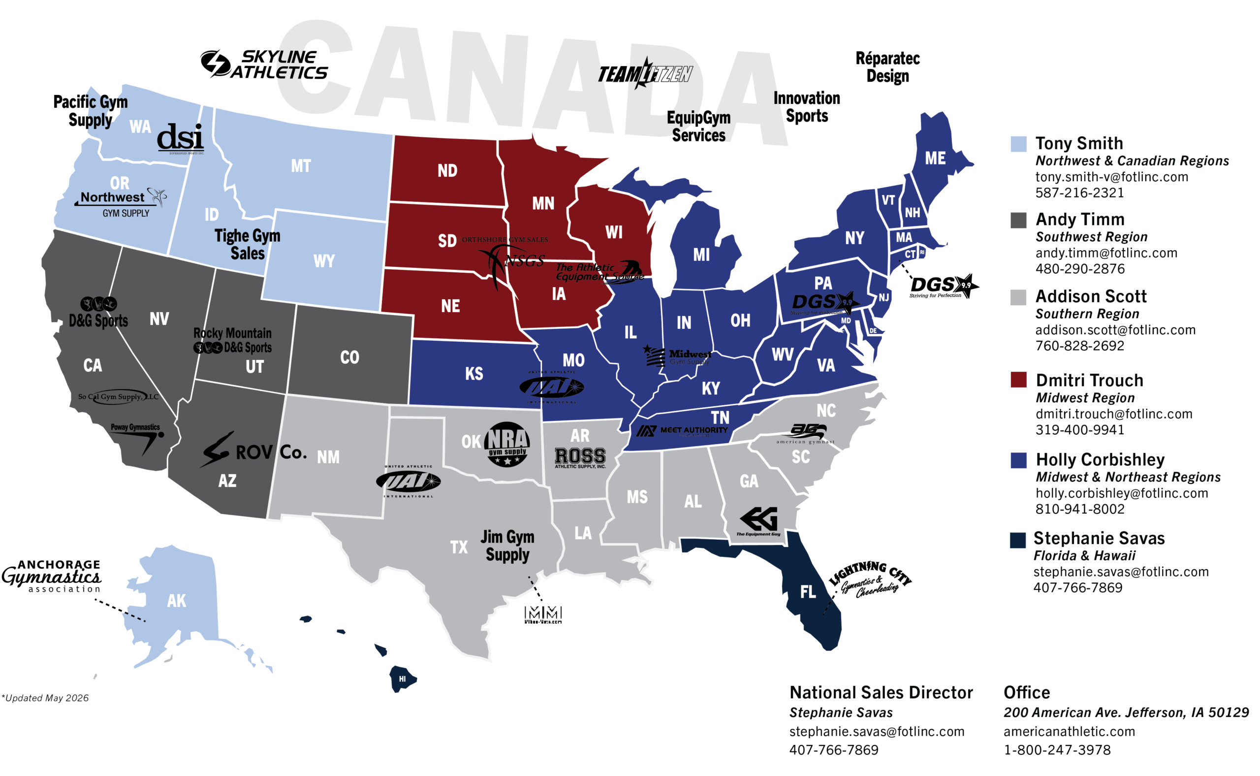 May 2026 Sales Territory Map